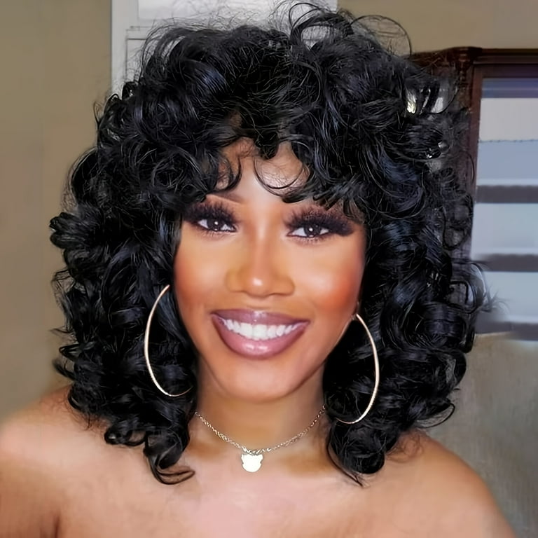 Womans Black bang bob full cap wig *NEW* hot