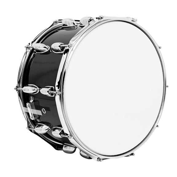 14inch Snares Drum Percussions Instrument with Drum Key, Drumsticks and Strap Student March Snares Drum Musical Toy