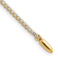 thumbnail image 1 of 14k 1 1/3 carat Lab Grown Diamond VS/SI+ G+ Complete 7 inch Tennis Bracelet, 1 of 4