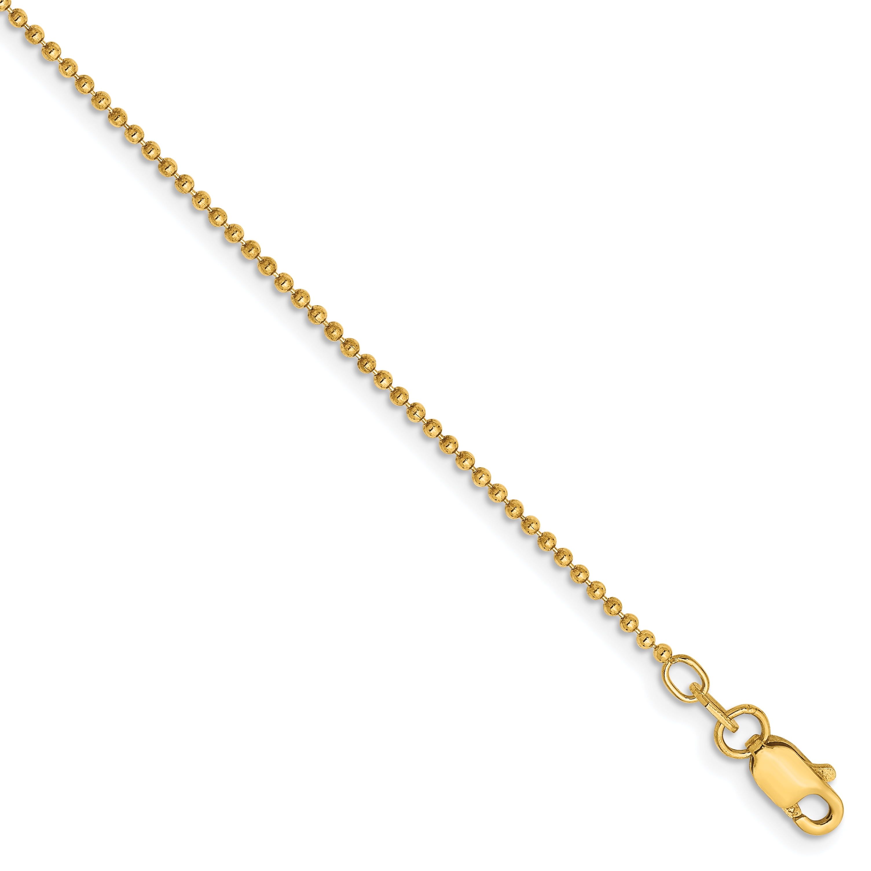 14k 1.2mm DiamondCut Baby Ball Chain