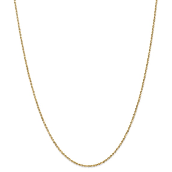 14k 1.50mm Regular Rope Chain in 14k Yellow Gold