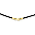 thumbnail image 1 of 14k 1.5mm 18in Black Leather Cord Necklace, 1 of 1