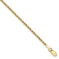 thumbnail image 1 of 14k 1.75mm D/C Rope Anklet in 14k Yellow Gold, 1 of 3