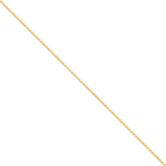 14k 1.8mm Solid Diamond-Cut Spiga Chain