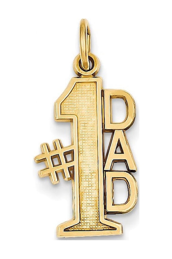 14k #1 Dad Charm