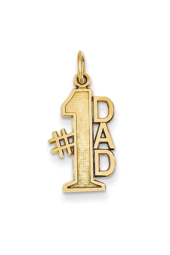 14k #1 Dad Charm