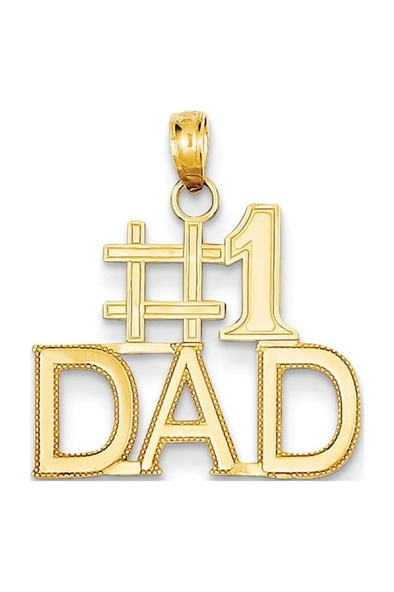 14k #1 Dad Charm