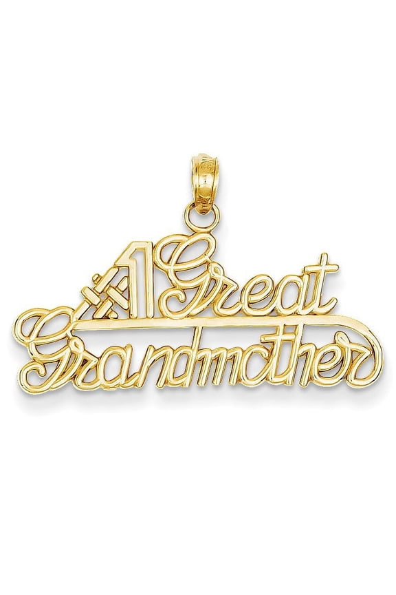 14k #1 Great Grandmother Charm