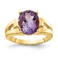 thumbnail image 1 of 14k 11x9mm Oval Amethyst ring in 14k Yellow Gold - Size 6, 1 of 3