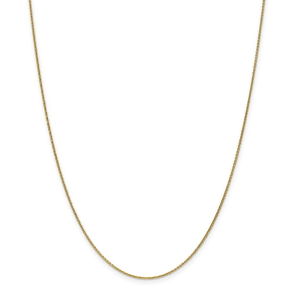 14k 1mm Cable Chain in 14k Yellow Gold