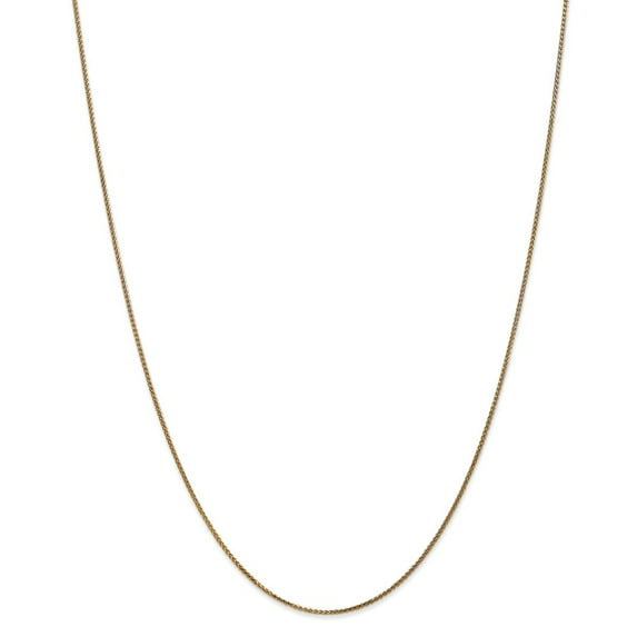 14k 1mm Diamond-Cut Spiga Chain