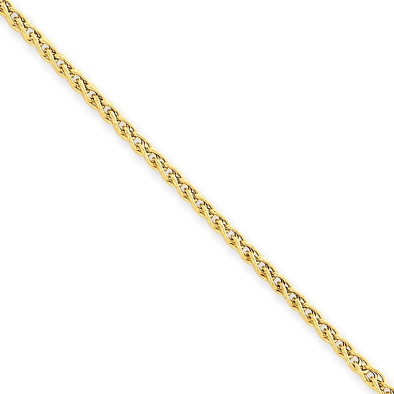 14k 2.00mm Light Wheat Anklet