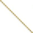 thumbnail image 1 of 14k 2.5mm Handmade Regular Rope Chain, 1 of 1
