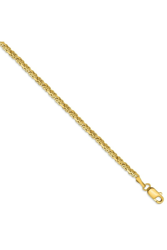 14k 2mm Byzantine Chain