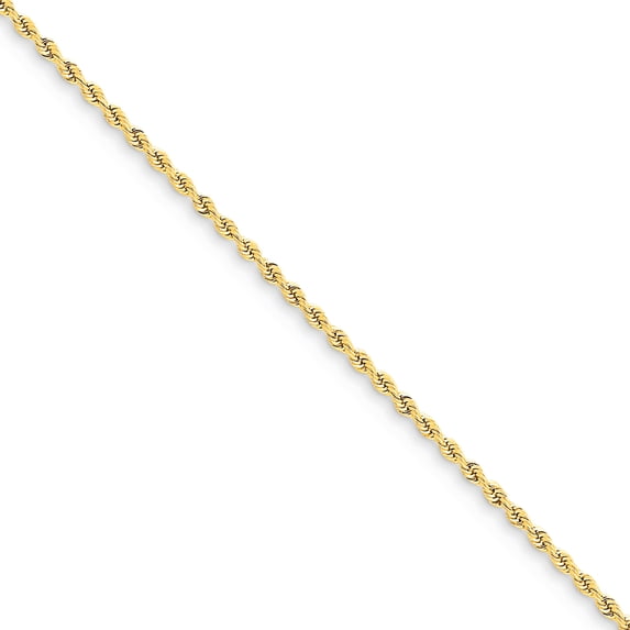 14k 2mm Handmade Regular Rope Chain