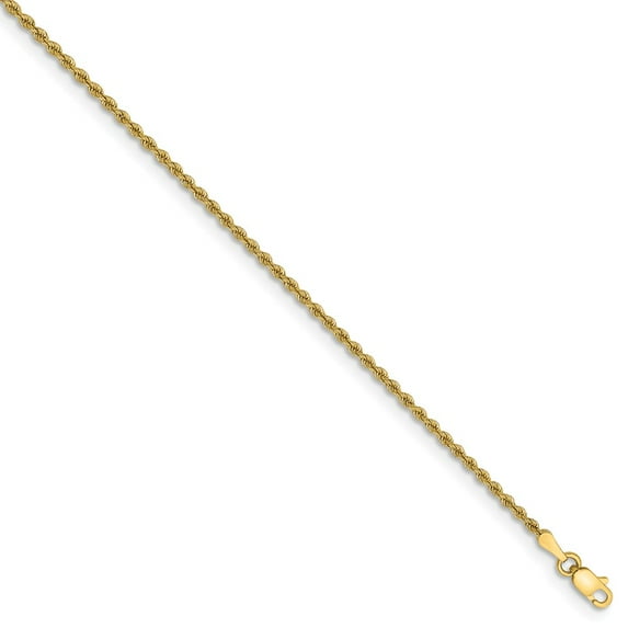 14k 2mm Handmade Rope Chain