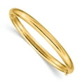thumbnail image 1 of 14k 3/16 Polished Hinged Bangle Bracelet in 14k Yellow Gold, 1 of 3