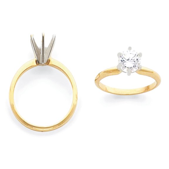 14k 3.25mm Solitaire Ring Mounting