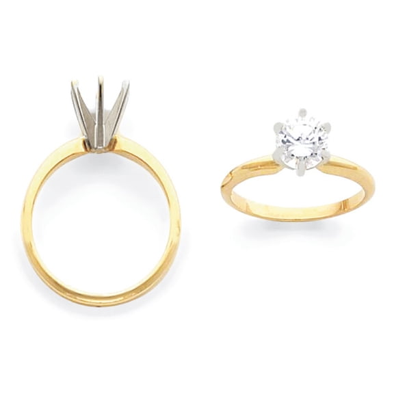 14k 3.25mm Solitaire Ring Mounting