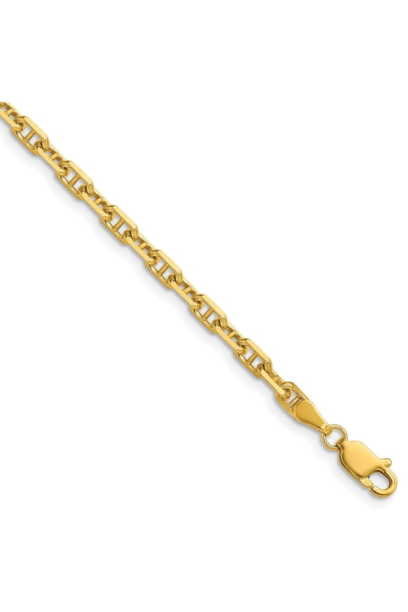 14k 3.5mm D/C Mariner Anchor Chain