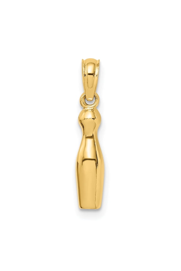14k 3-D Bowling Pin Charm C3574