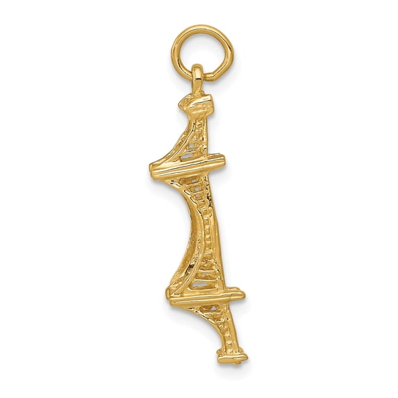 14k 3-D Golden Gate Bridge Charm