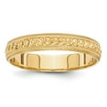 thumbnail image 1 of 14k 3mm Design Etched Wedding Band Size 8, 1 of 1