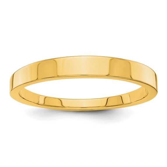 14k 3mm Tapered Polished Band STK10