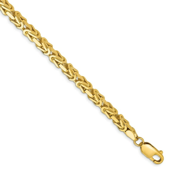 14k 4mm Byzantine Chain