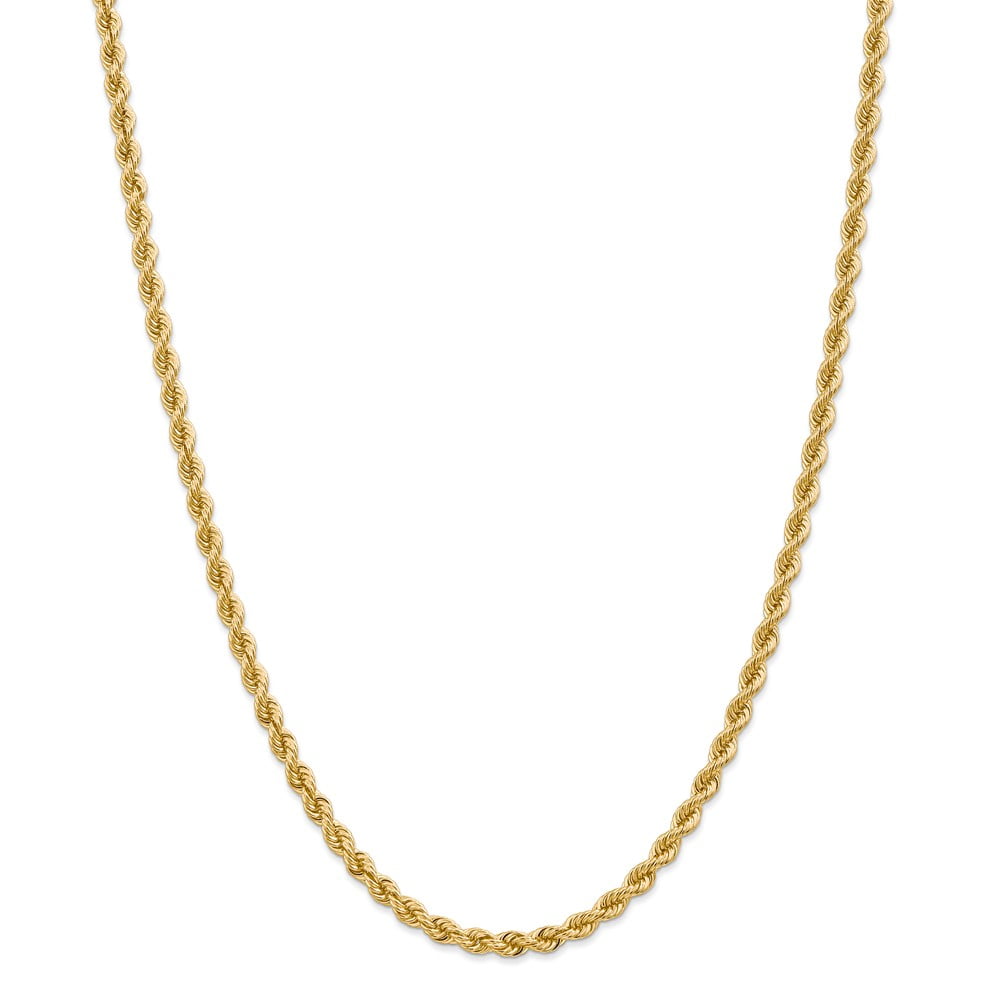 14k 4mm Handmade Regular Rope Chain - Walmart.com