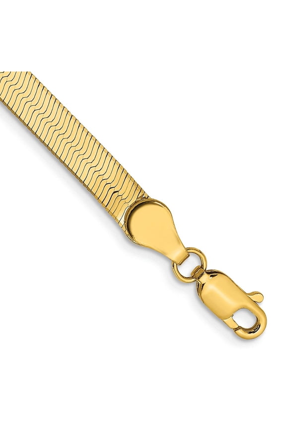 14k 4mm Silky Herringbone Chain