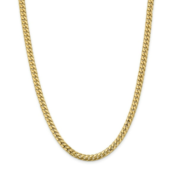 14k 5.5mm Domed Curb Chain