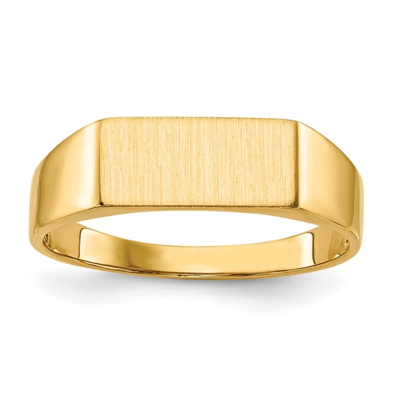 14k 5.5x12.0mm Open Back Signet Ring in 14k Yellow Gold - Size 8