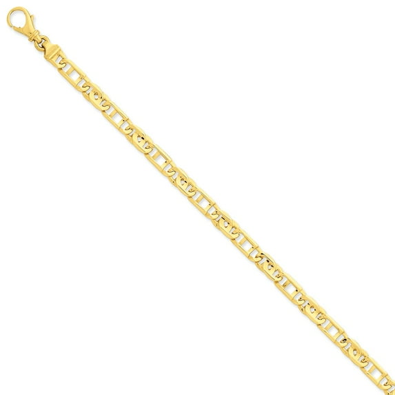 14k 5.8mm Polished Fancy Link Chain