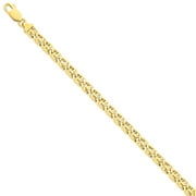 JEWELS BY LUX 14k 6.77mm Hand-polished Fancy Link Chain