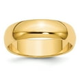 thumbnail image 1 of 14k 6mm Half-Round Wedding Band in 14k Yellow Gold - Size 9.5, 1 of 3