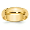 thumbnail image 1 of 14k 6mm Half-Round Wedding Band, 1 of 1