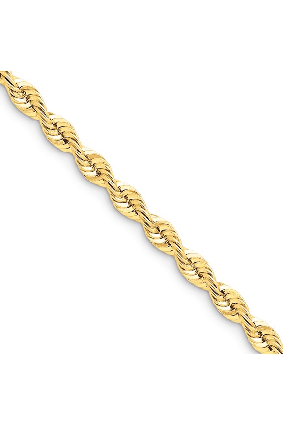 14k 6mm Handmade Regular Rope Chain