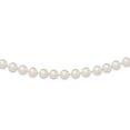 thumbnail image 1 of 14k 7-8mm Round White Saltwater Akoya Cultured Pearl Necklace in 14k Yellow Gold, 1 of 1