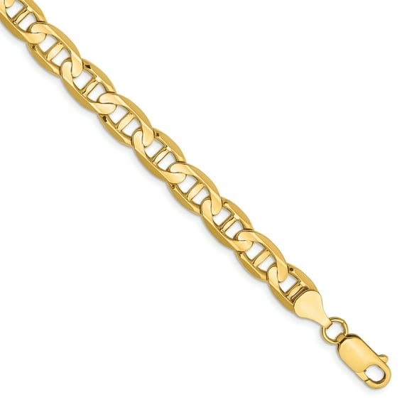 14k 7mm Concave Anchor Chain