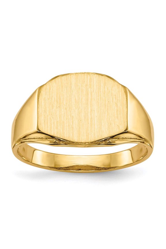 14k 11.5x8.5mm Open Back Signet Ring RS348