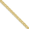 thumbnail image 1 of 14k 8in 5.5mm Solid Double Link Charm Bracelet, 1 of 1