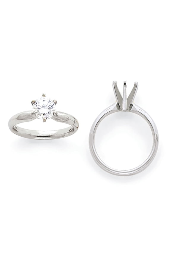 14k 8mm Solitaire Ring Mounting