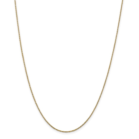 14k .95mm Twisted Box Chain in 14k Yellow Gold