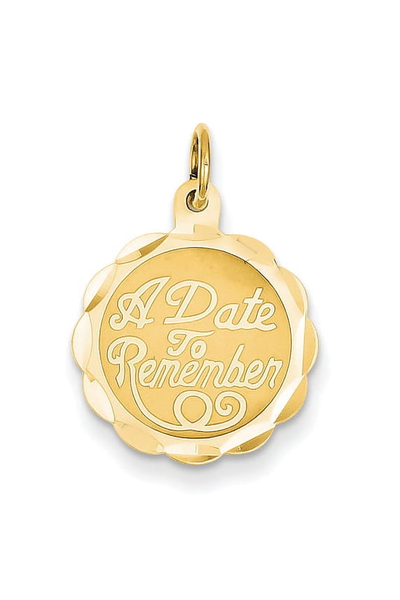 14k A Date to Remember Charm