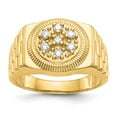 thumbnail image 1 of 14k AA Diamond men's ring in 14k Yellow Gold - Size 11.5, 1 of 3