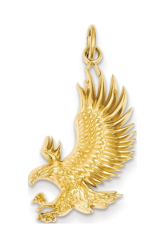 14k American Bald Eagle Charm