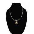 thumbnail image 1 of 14k Bonded Gold Necklace with Horse Head Pendent, Best Christmas Unisex Gift for Women, Men Mother, Father, Girlfriend, Boyfriend, Her, Him, Figaro Chain with Charm by Artisan Jeweler, 1 of 5