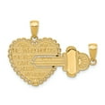 thumbnail image 1 of 14k Break-Apart Heart Charm, 1 of 3