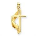 thumbnail image 1 of 14k Cross Polished Pendant, 1 of 3